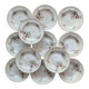 12 deep plates Luneville Chantilly