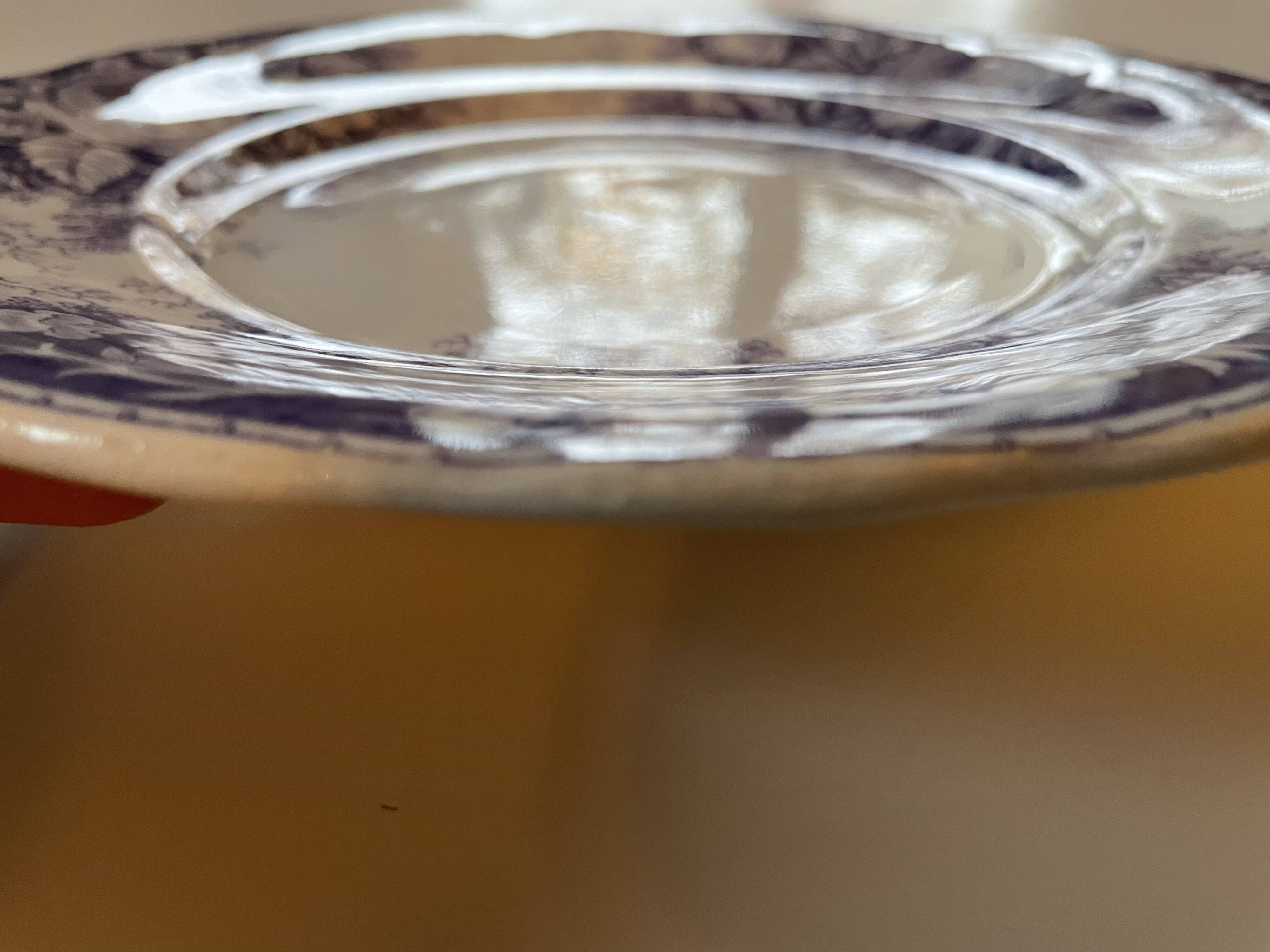 Assiettes dessert Sarreguemines modèle Jardinière XIXEME