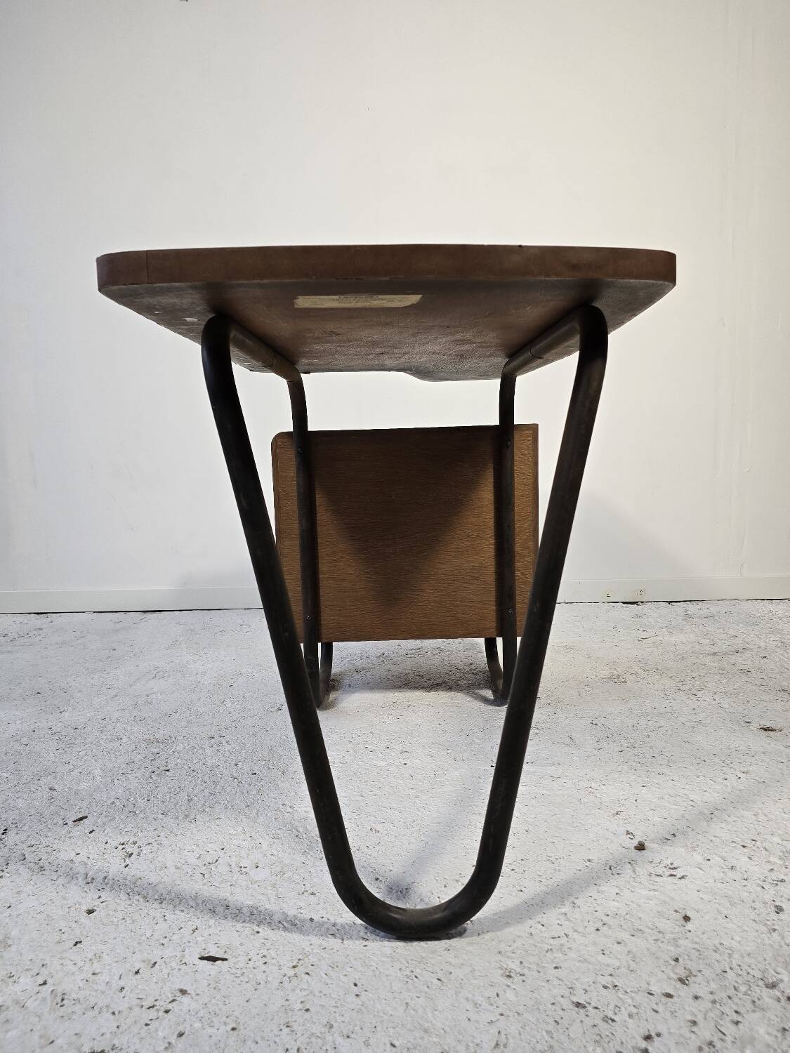 Mobilor Desk CAB Roger Charroy – modernist metal wood 1950 vintage