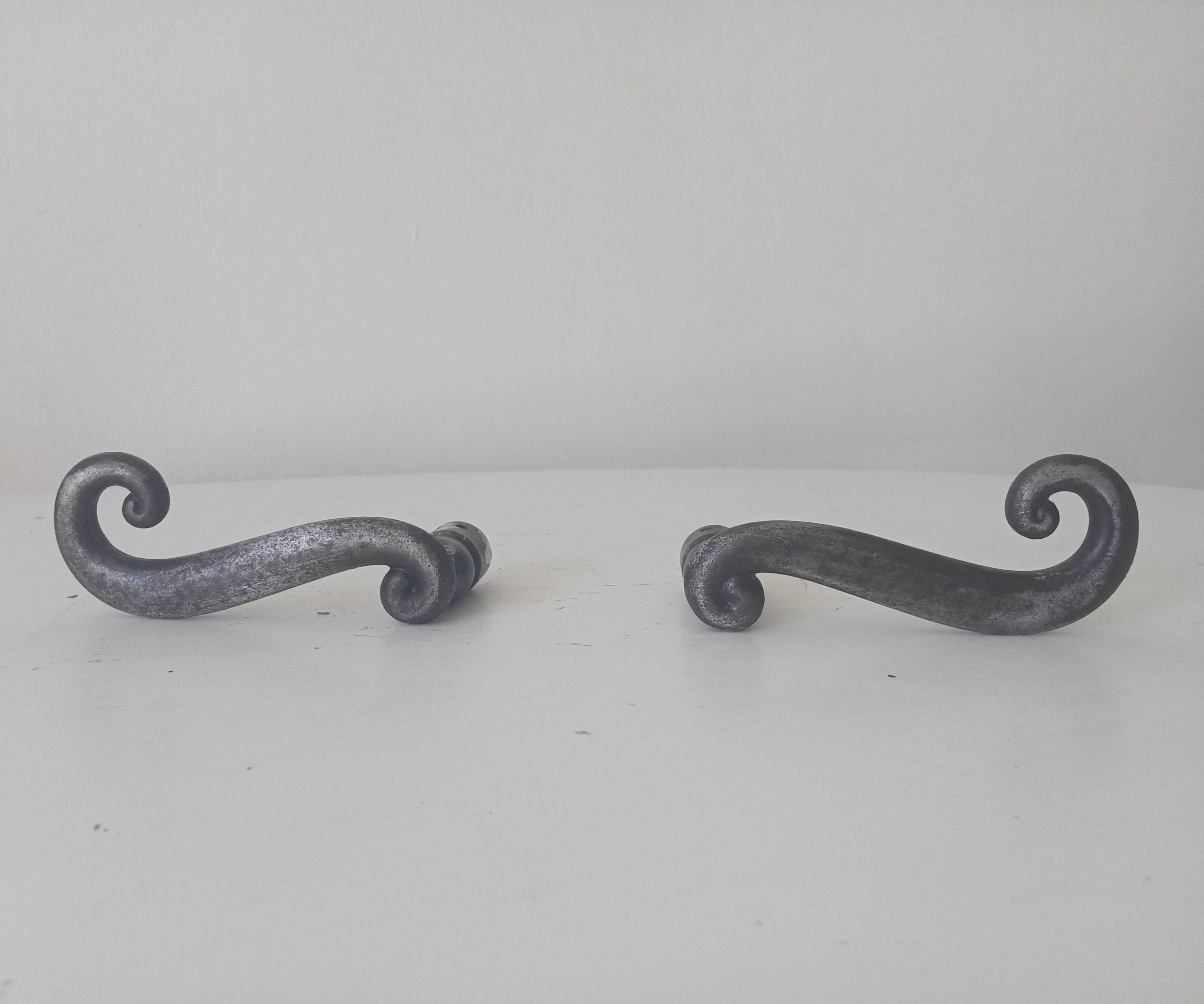 Pair of old door handles levers