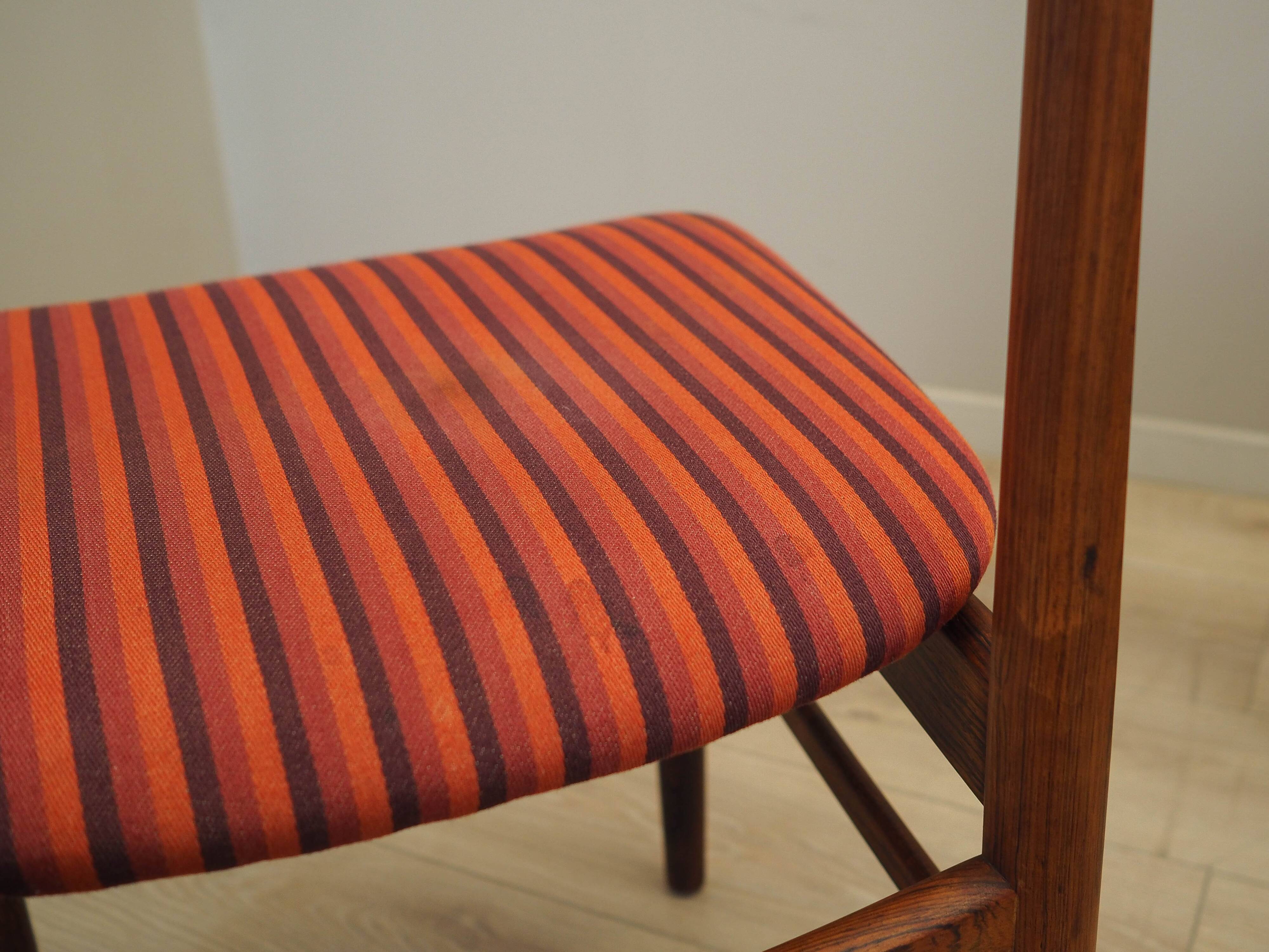 Set of six rosewood chairs, Danish design, 1970s,  Skovby Møbelfabrik