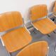 Suite of 4 vintage Giancarlo Piretti benches for Castelli in wood and aluminum