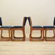 Set of four beech chairs, Danish design, 1950s, designer: Holger Jacobsen,
