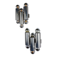 Pair of Gaetano Sciolari tubular chrome wall sconces, Italy 1970s