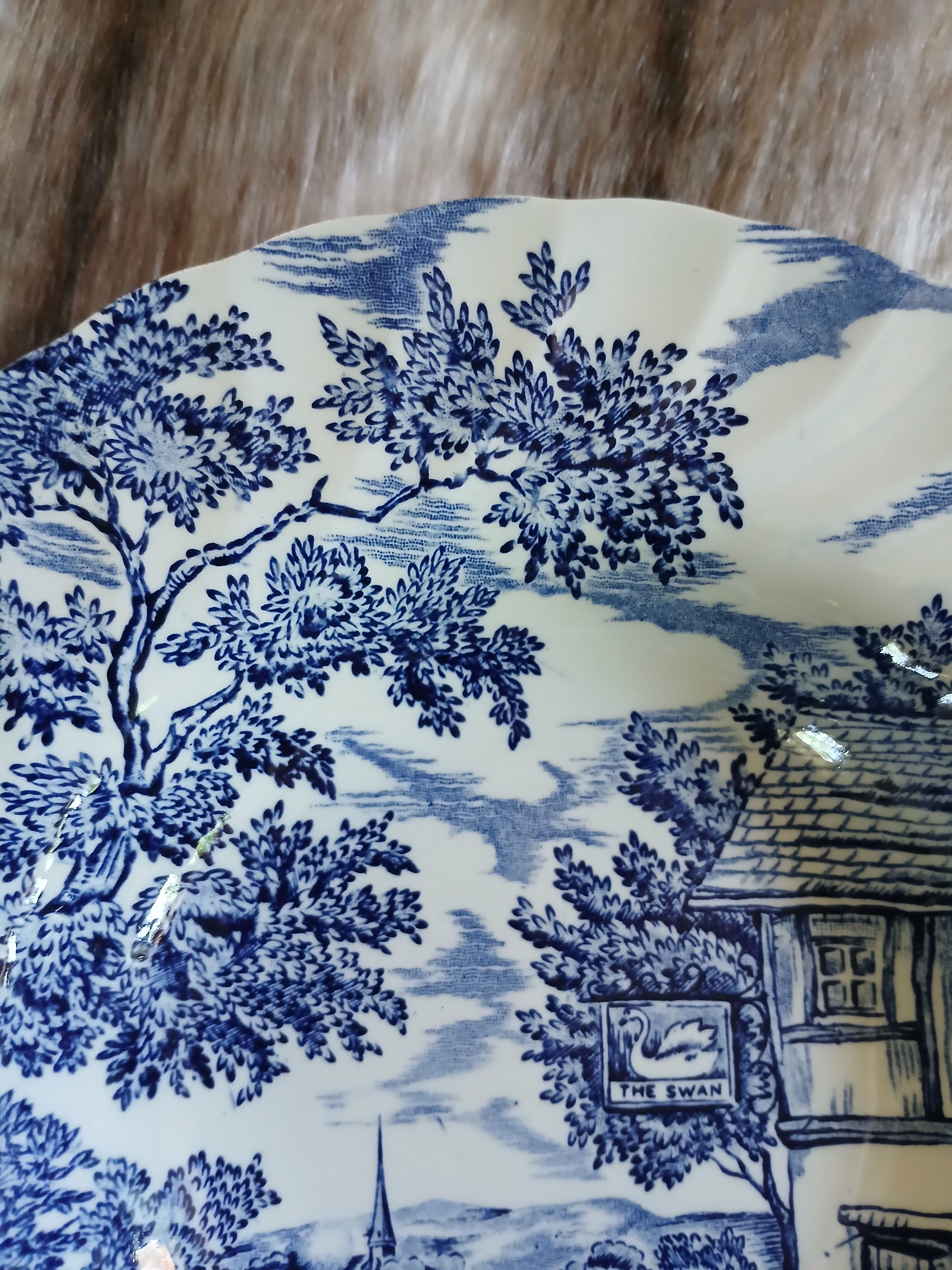 8 antique Myott deep plates