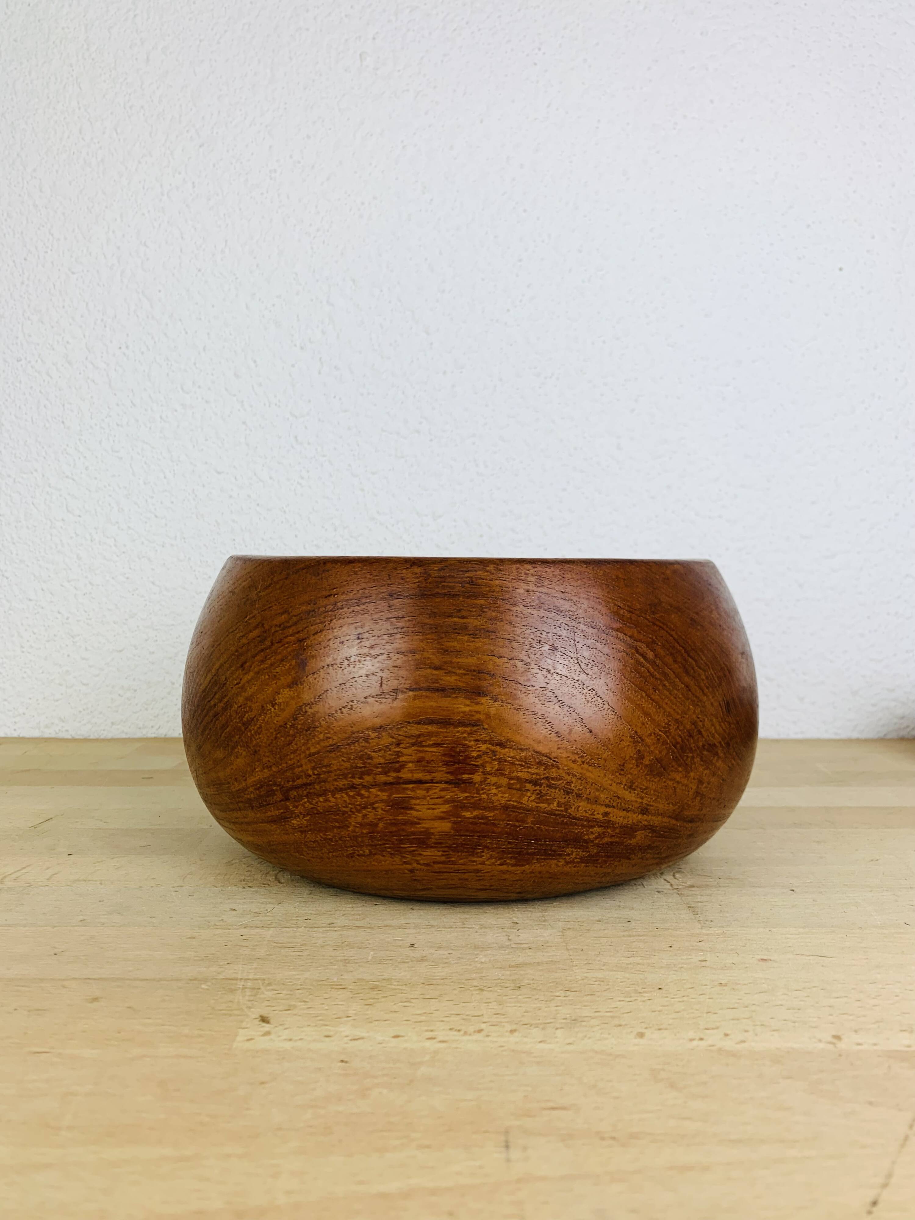 Danish teak fruit bowl, 1960s, Scandinavian