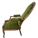 19's voltaire rack and pinion armchair
