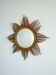Miroir soleil en rotin Starburst, Espagne, années 1960