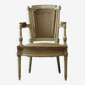 Louis XVI armchair with colonnette