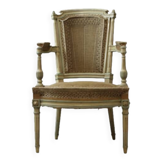 Fauteuil Louis XVI à colonnette