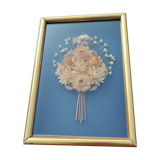 Showcase frame bouquet of dried flowers