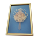 Cadre vitrine bouquet de fleurs séchées