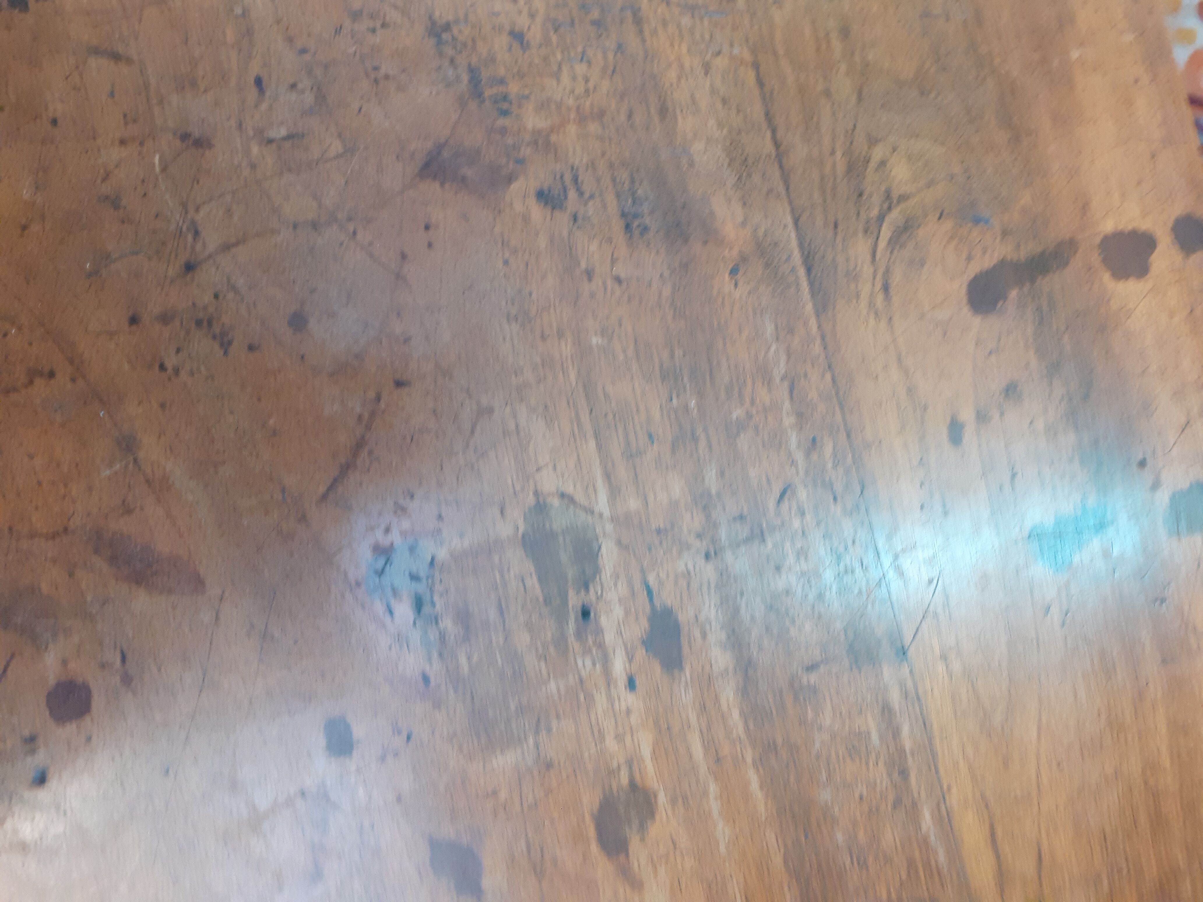Table demi lune en noyer