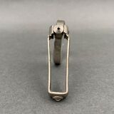 Foldable magnifying glass in silver metal 1900