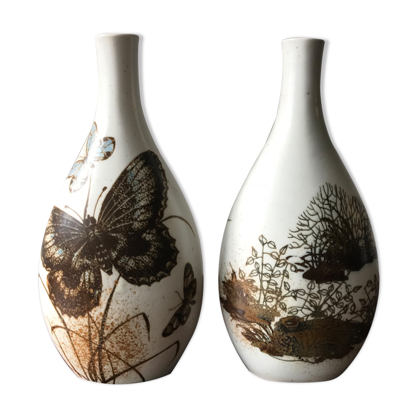 Scandinavian ceramic vases by Nils Thorsson for Royal Copenhagen, 1960s