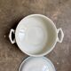 St Amand soup tureen in blue ironstone.