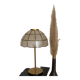 Bicolor mother-of-pearl lamp with a golden foot
