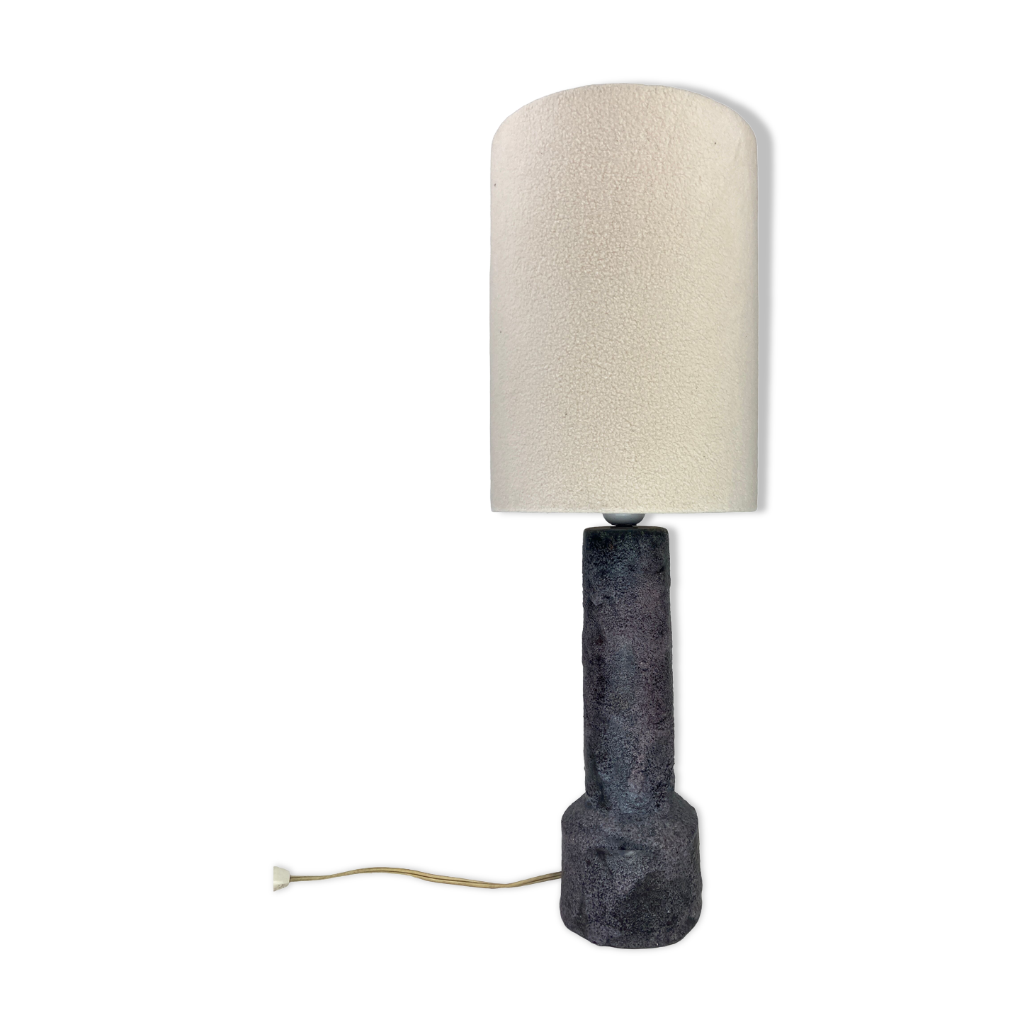 Dutch ceramic fat lave table lamp by Pieter Groeneveld, 1960s
