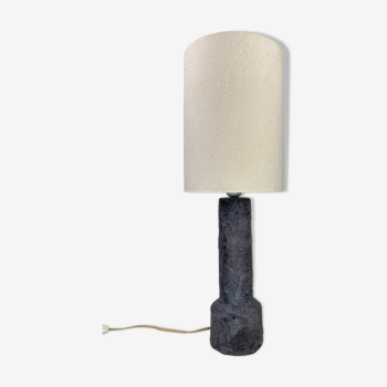 Dutch ceramic fat lave table lamp by Pieter Groeneveld, 1960s