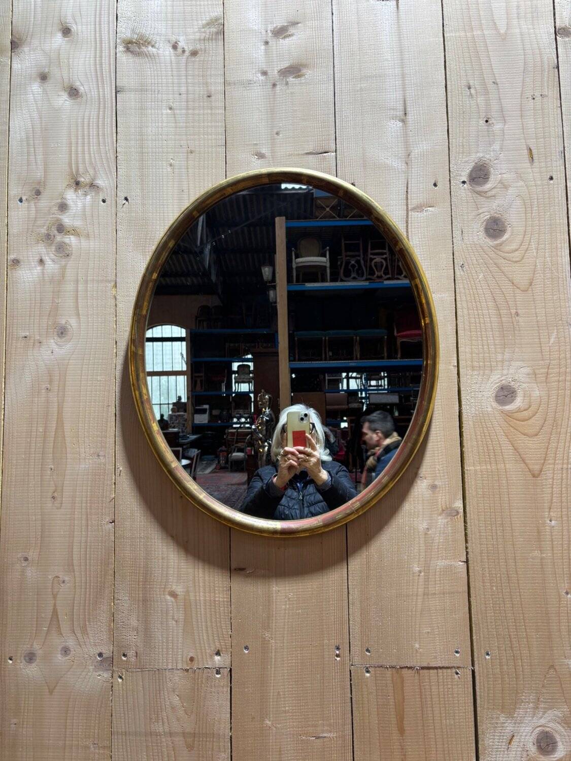 Oval mirror in Louis XVI style