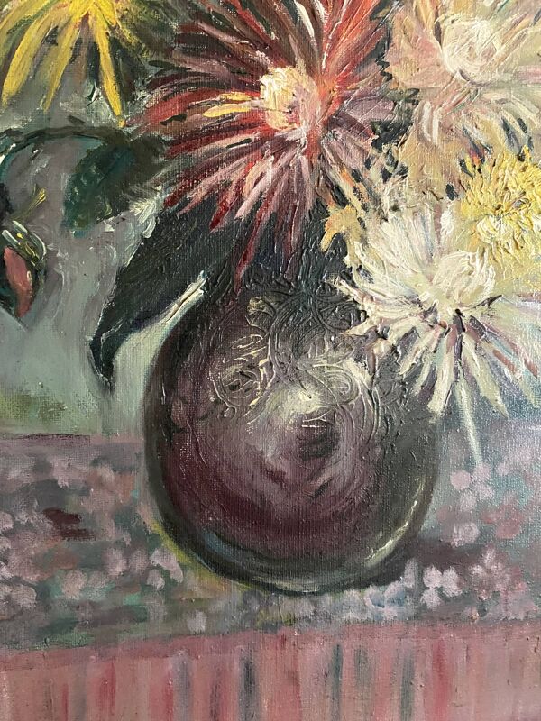 Peinture sur toile bouquet, huile sur toile