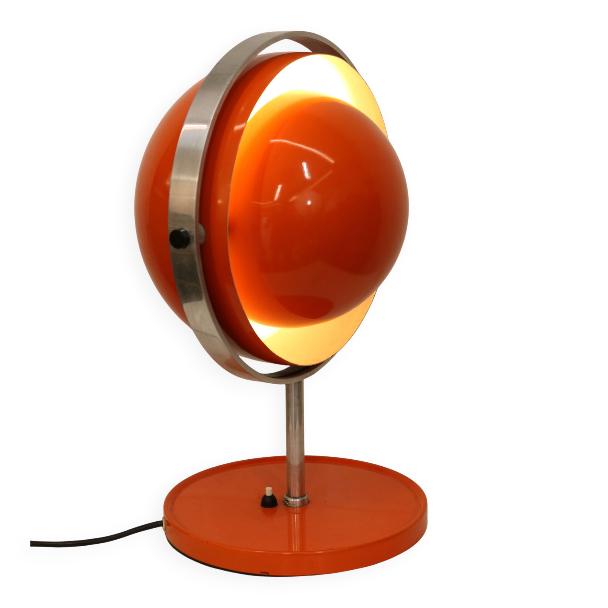 Rare vintage Moonlight space age table lamp by Buch & Jørgensen for Quality