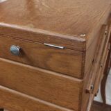 Old vintage seamstress worker on feet