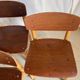 Quatre chaises basses Kvetny et Sonners Stolefabrik Danemark 1960