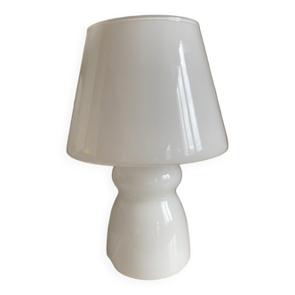 Vintage white glass lamp