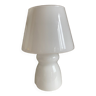 Vintage white glass lamp