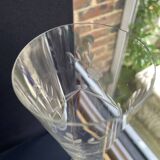 3332 – 4 Large Champagne Flutes – Vintage Cut Crystal, unstamped, these 4 large flutes