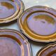 Set of 10 vintage 70s plates in Vallauris handcrafted earthenware