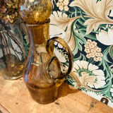 Vintage 1960s bubble glass carafe