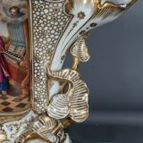 Vase de mariage porcelaine Vieux Paris vers 1830-1850 42x42 cm.