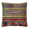 Vintage turkish kilim cushion cover, 40 x 40 cm