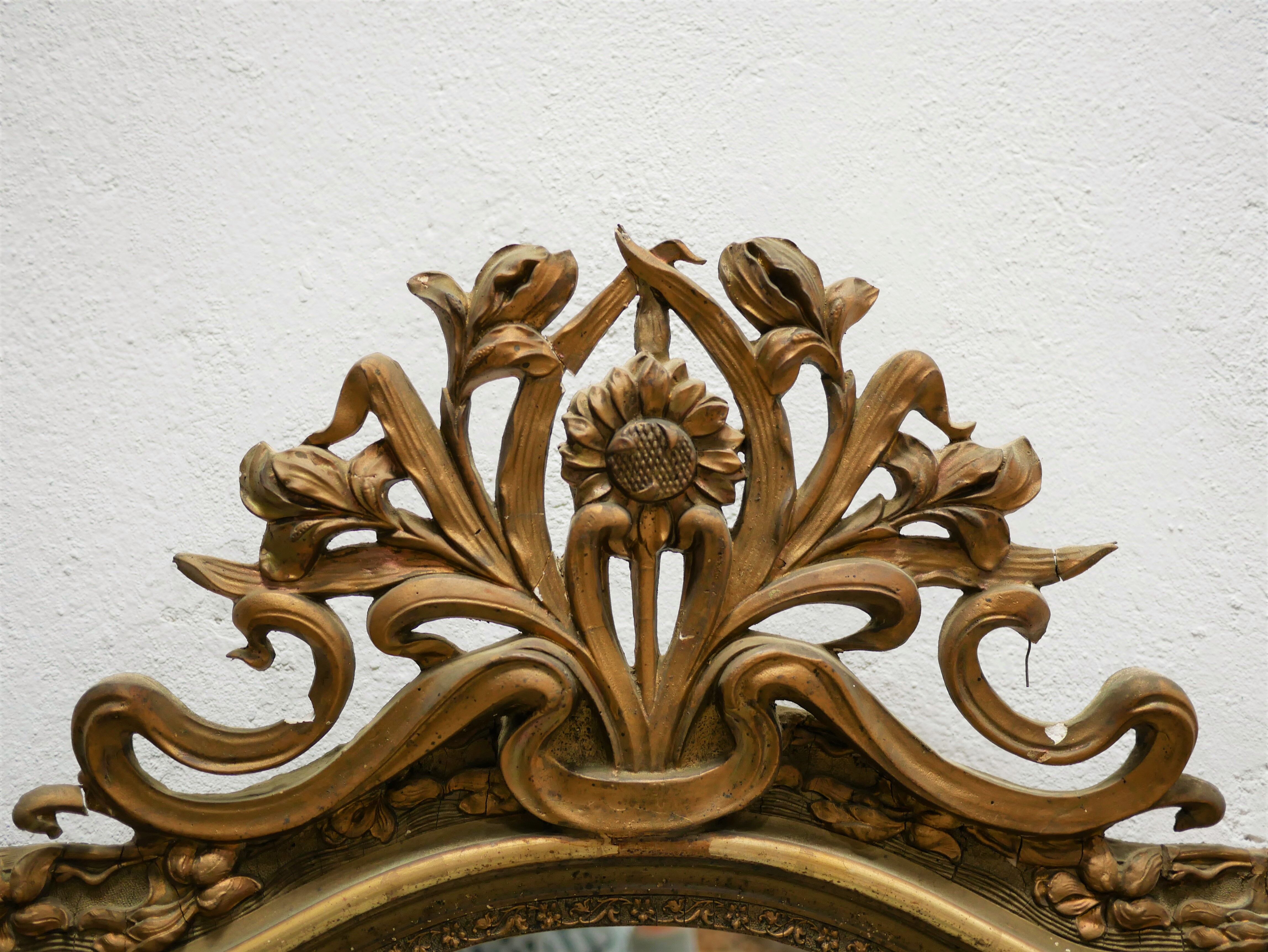 Old Louis XV style mirror - 158cm x 107cm