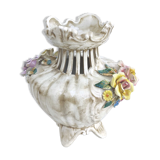 Italian floral vase in Bassano ceramic