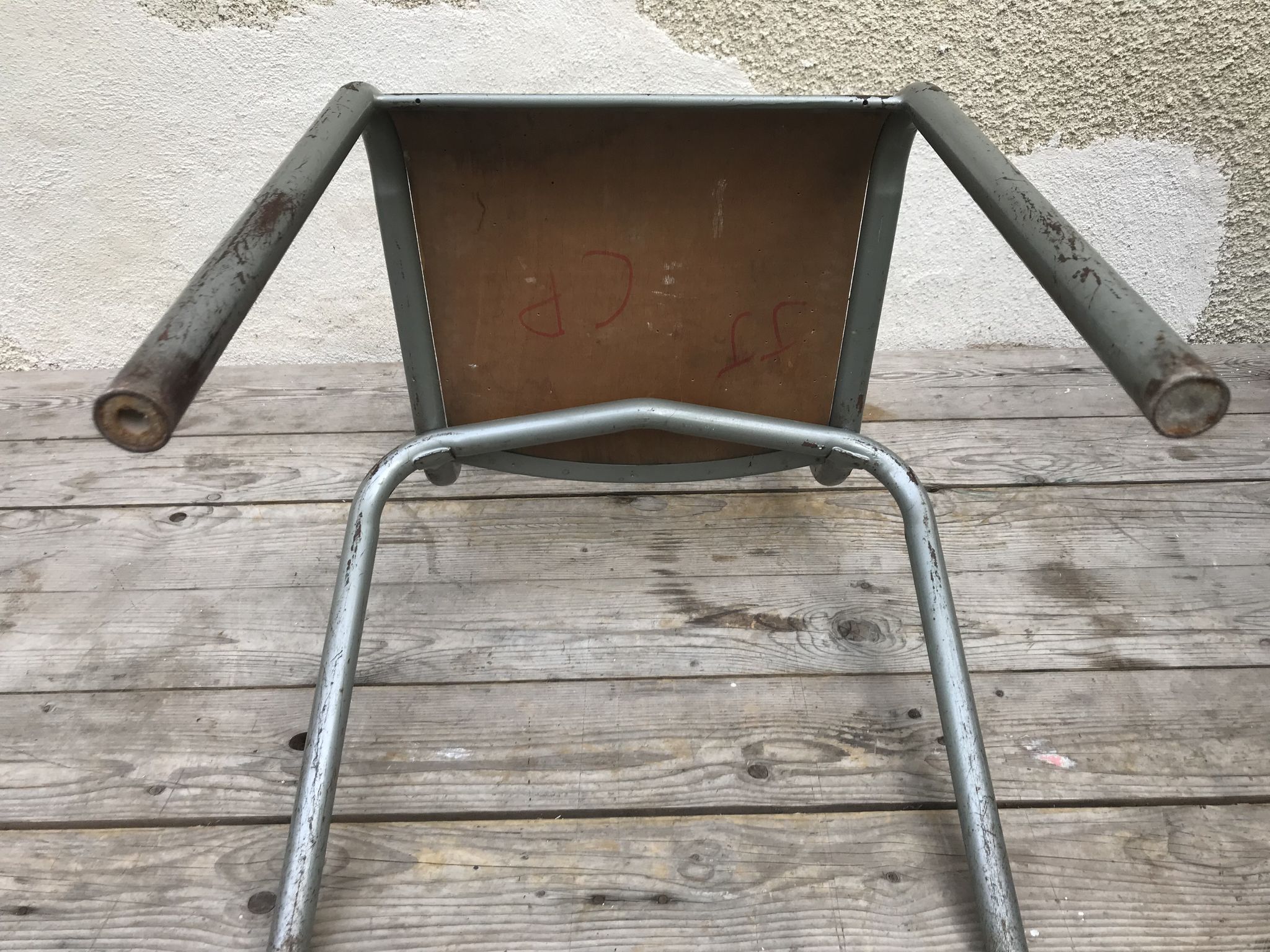 Vintage vintage 70s adult school chair