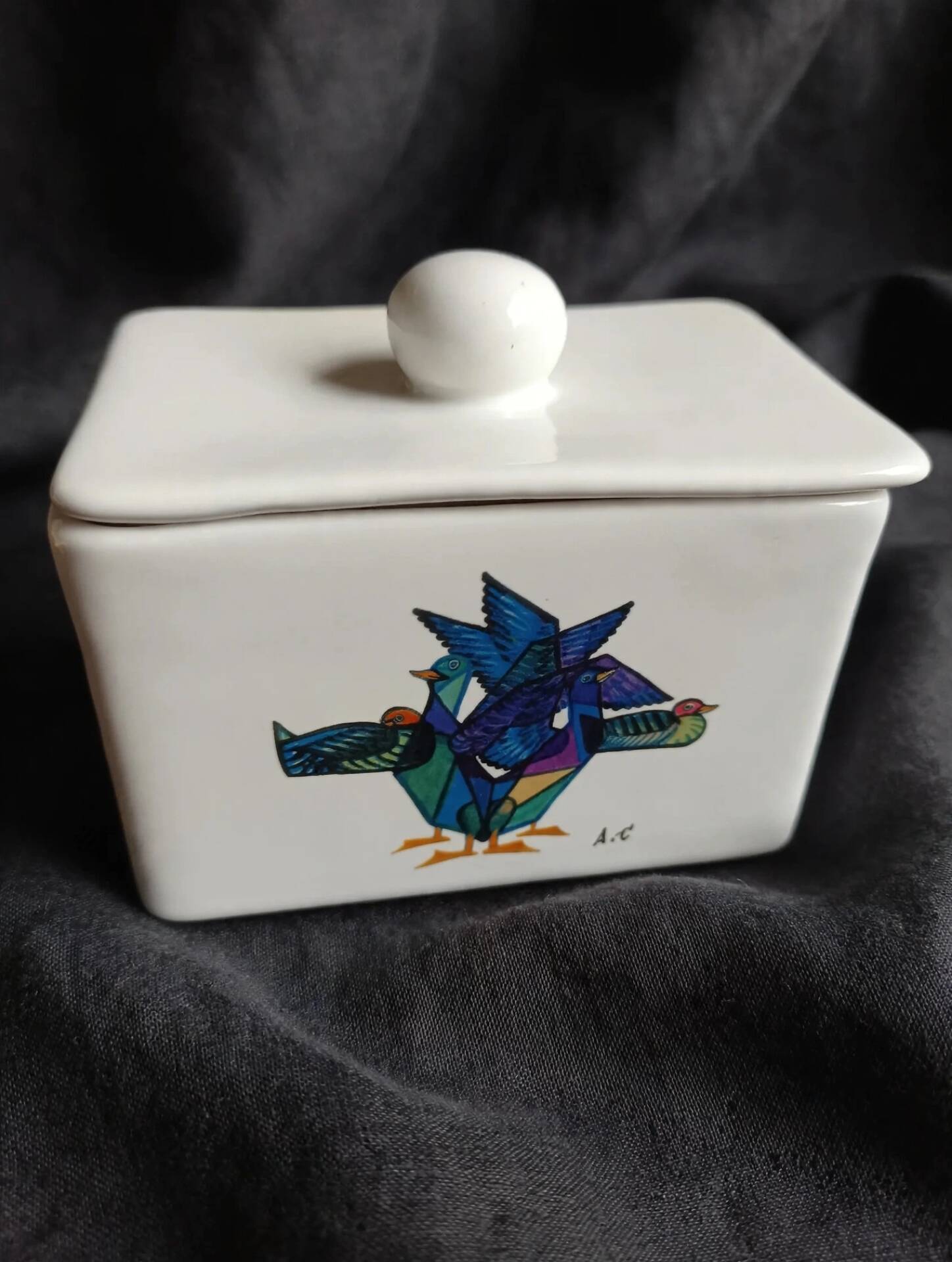 Terrine of foie gras Rougié Sarlat collection 2001 - collectible porcelain