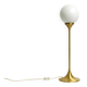Lampe de table ou de sol des années 1960 avec une grande boule en verre de Sölken Leuchten.