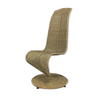 Chaise "S" par Marzio Cecchi, années 80