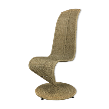 Chaise "S" par Marzio Cecchi, années 80