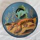 Lluís Puigdemont handcrafted dish -unsigned- 1960s in glazed ceramic