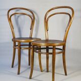 Set of 2 bistro chairs N°14 by Turpe - Germany 1900 -