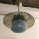 Suspension disque en verre vintage