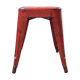 Tolix red metal industrial tab