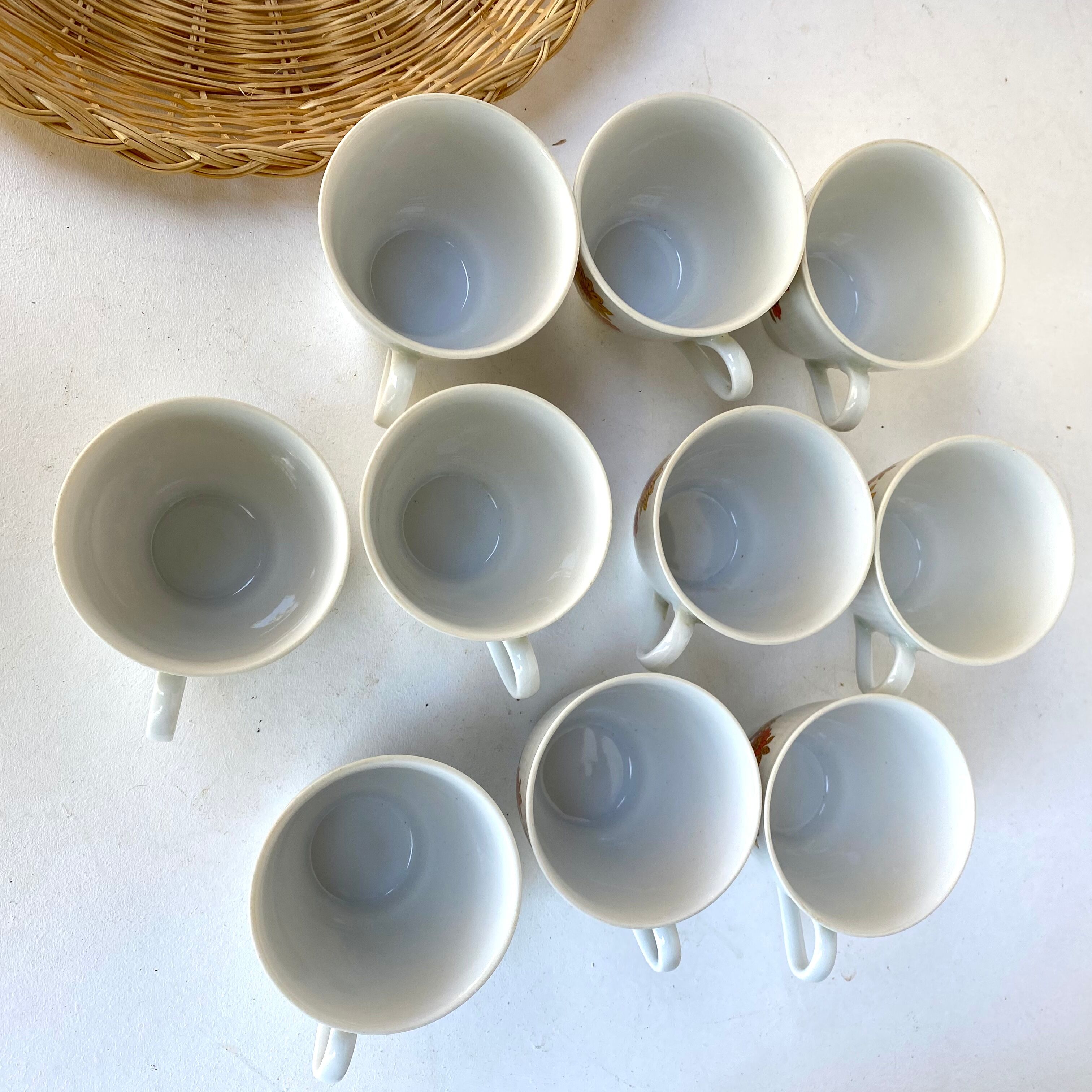 Vintage porcelain coffee cups