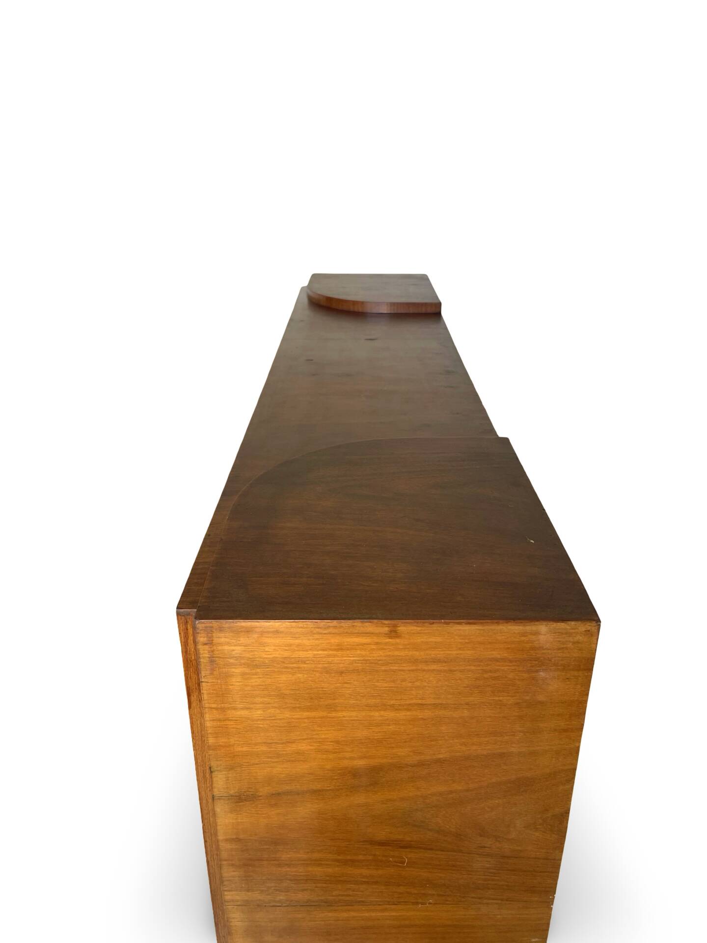 Striking Art Deco birch wood sideboard