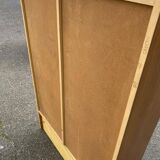 Scandinavian display cabinet, 2 sections, in oak, 1970.