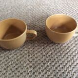 Series of 4 sandstone cups